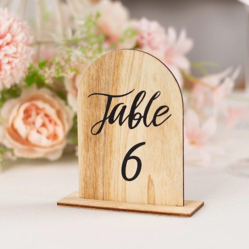 Set Of 20 | Wedding Table Numbers With Removable Base | Wood Table Numbers 4.5" Tall | Numbers 1 To 20 - Image 9